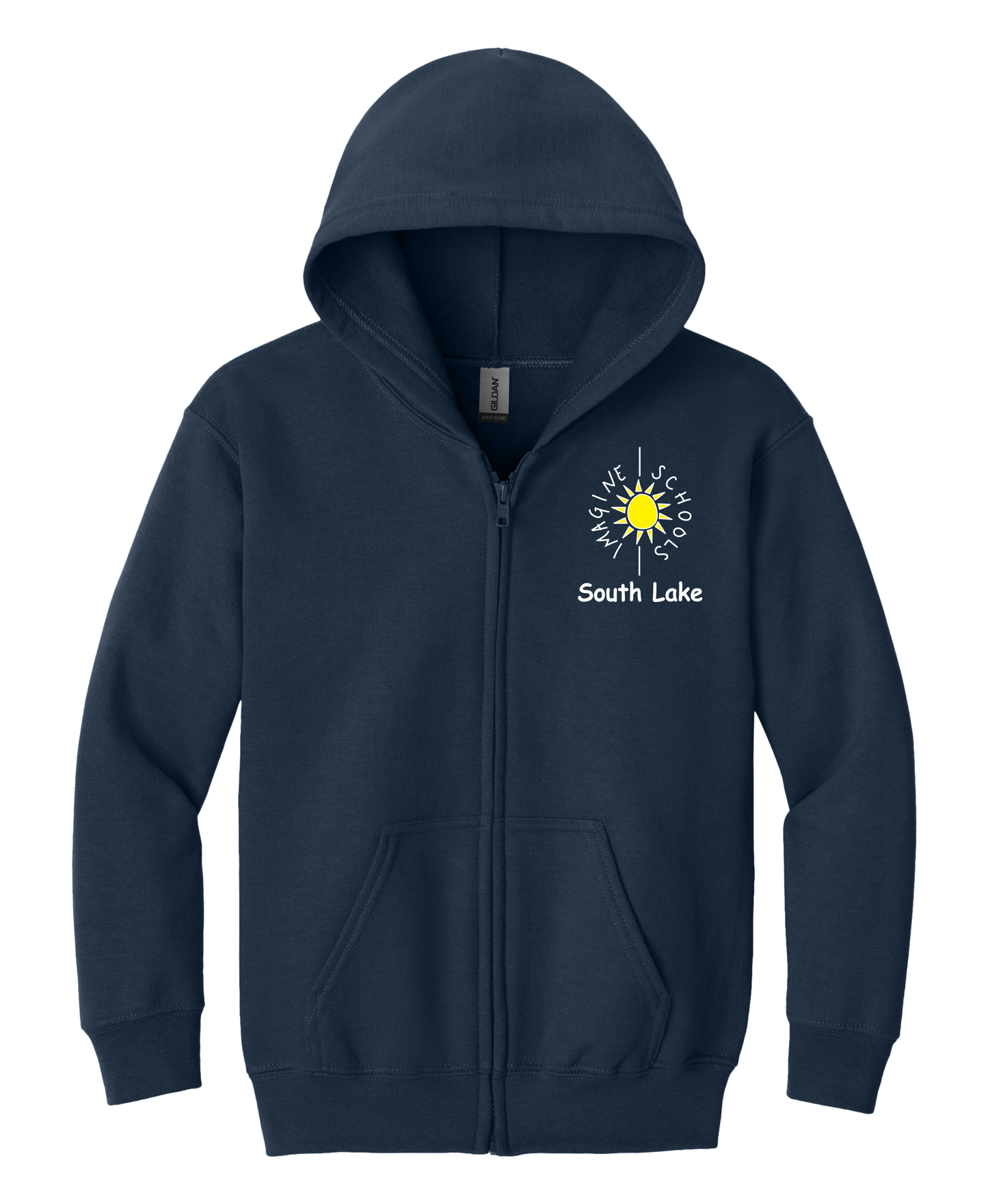 Elementary - Youth Heavy Blend™ Full Zip Hooded Sweatshirt