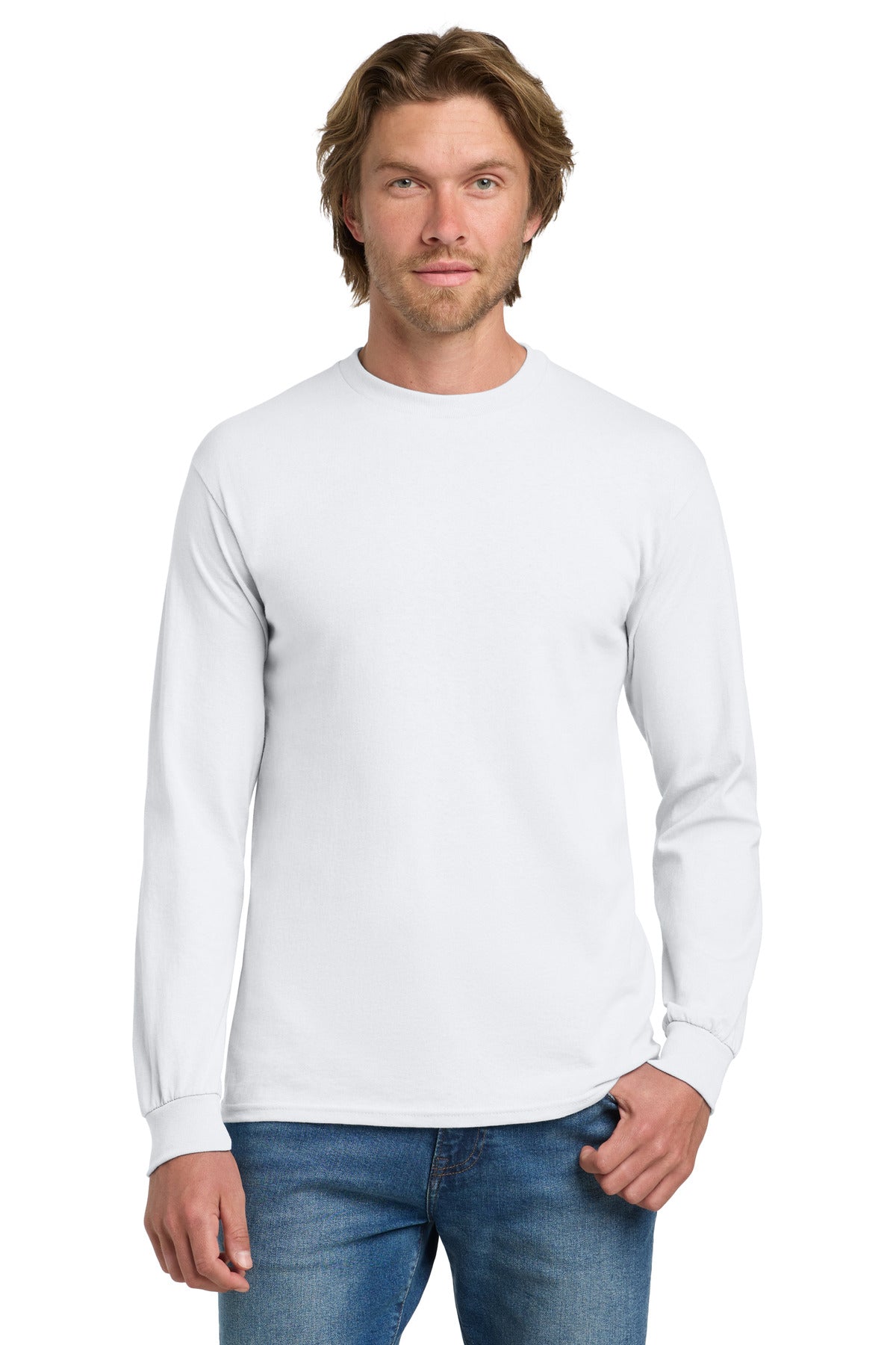 Gildan® - Heavy Cotton™ 100% Cotton Long Sleeve T-Shirt. 5400