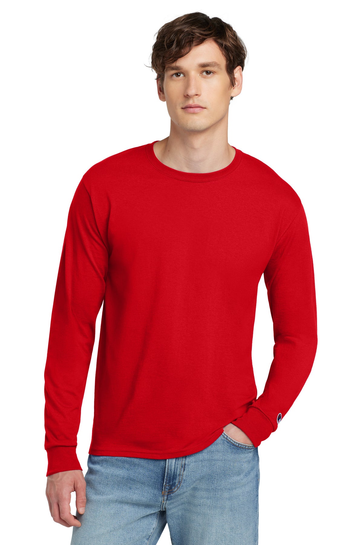 Champion® Jersey Long Sleeve Tee CC8C
