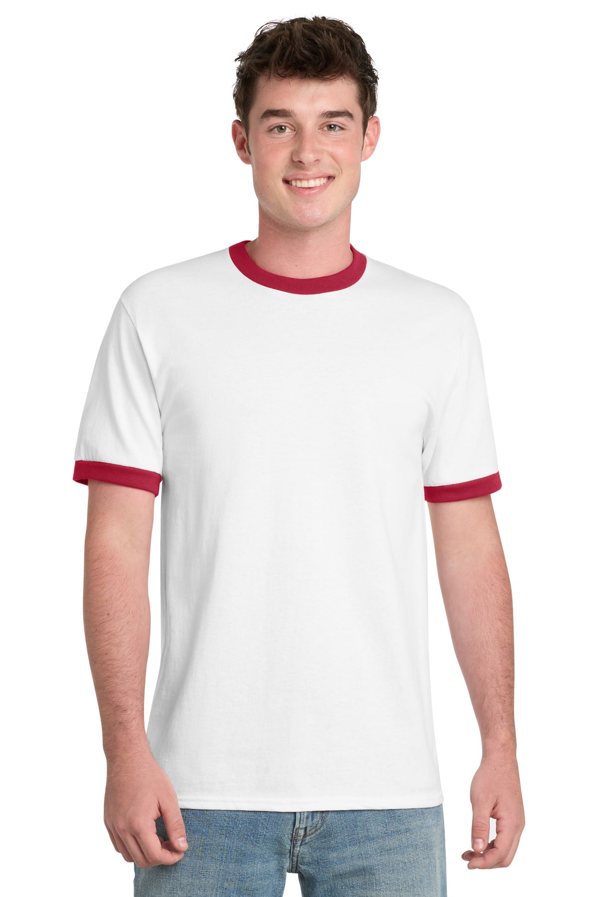 Port & Co™ Core Cotton Ringer Tee. PC54R