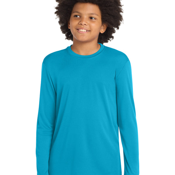 Sport-Tek® Youth Long Sleeve PosiCharge® Competitor™ Tee. YST350LS