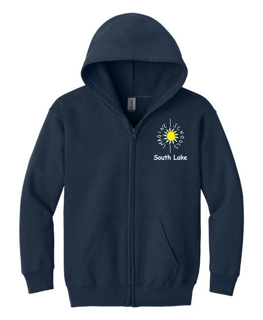 Elementary - Youth Heavy Blend™ Full Zip Hooded Sweatshirt