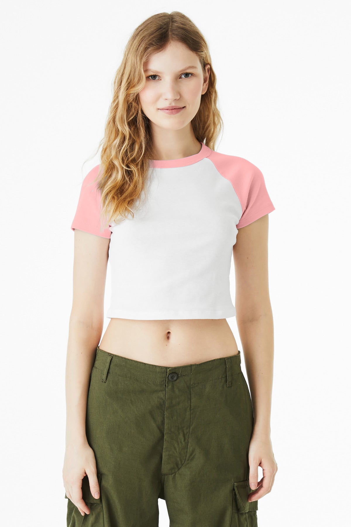 BELLA+CANVAS® Women's Micro Rib Raglan Baby Tee BC1201