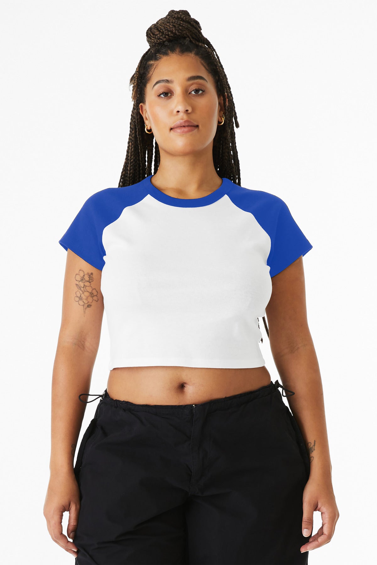 BELLA+CANVAS® Women's Micro Rib Raglan Baby Tee BC1201