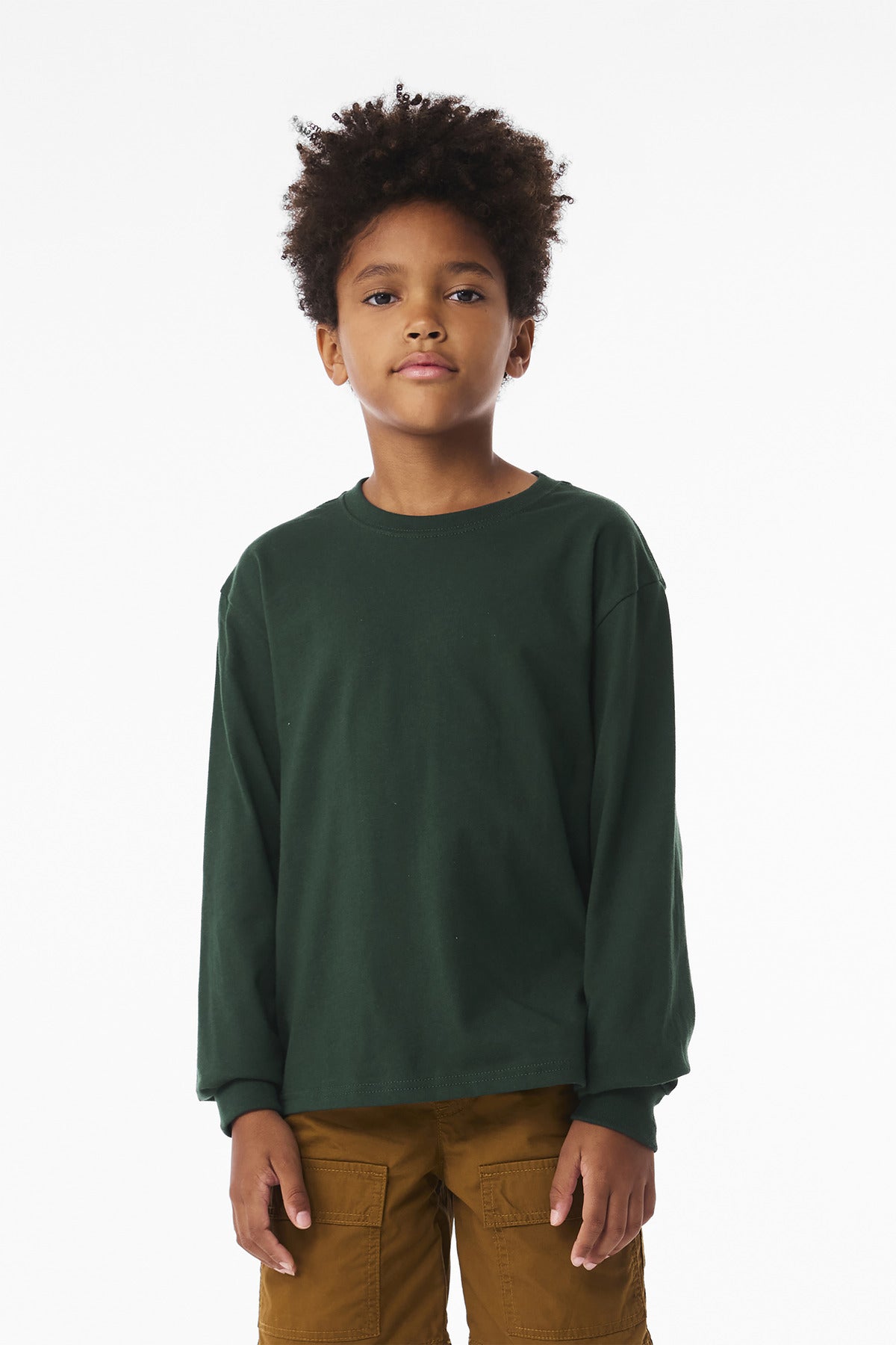 BELLA+CANVAS® Youth 6-Ounce Heavyweight Long Sleeve Tee BC3511Y