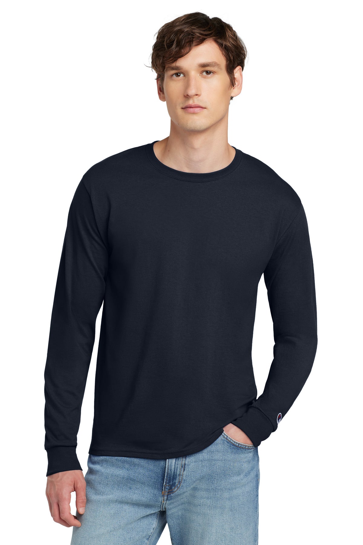 Champion® Jersey Long Sleeve Tee CC8C