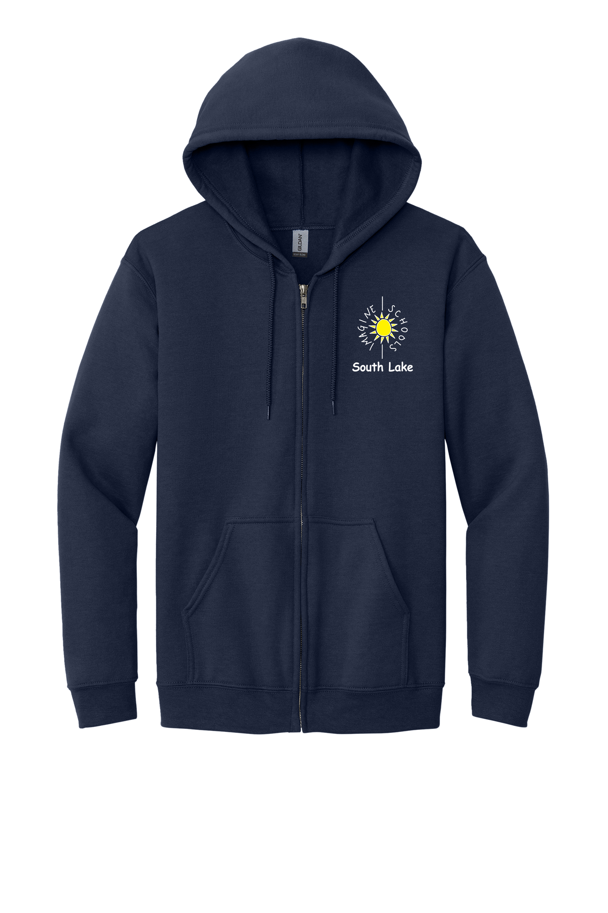 Adult: Heavy Full Zip Hooded Sweatshirt (Elementary)