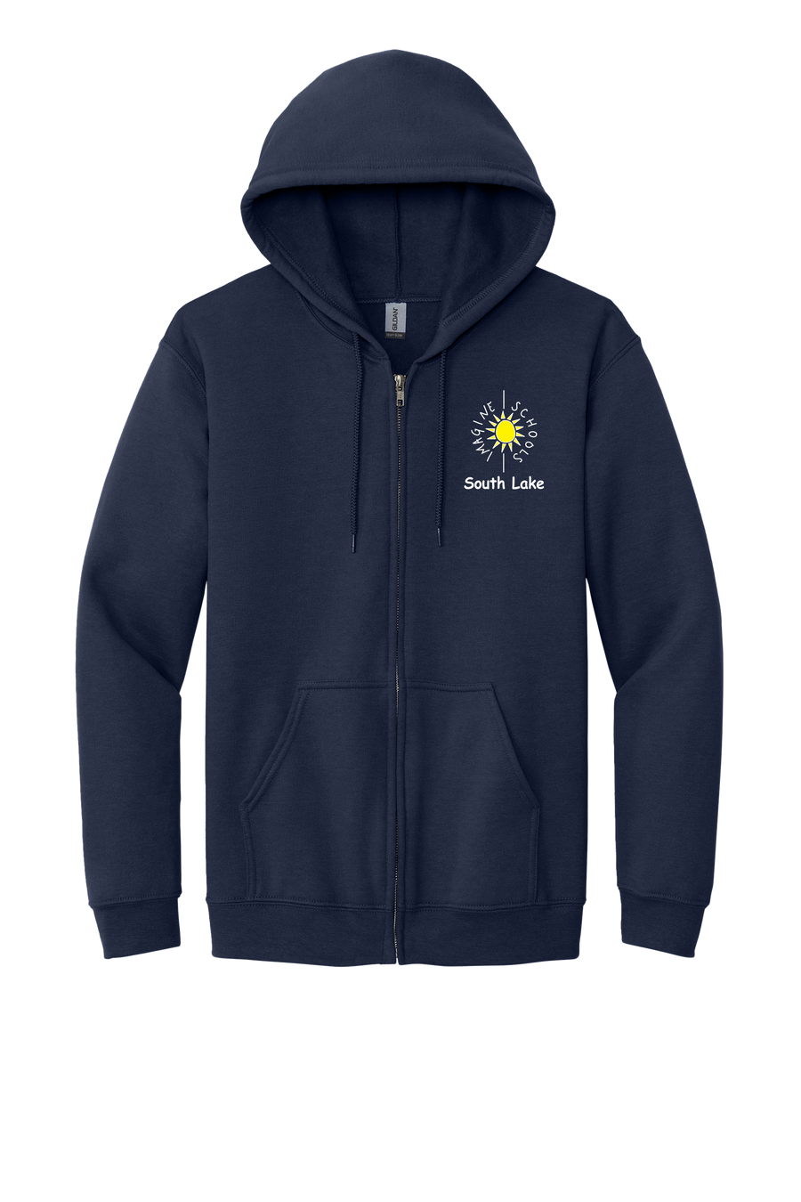 Adult: Heavy Full Zip Hooded Sweatshirt (Elementary)
