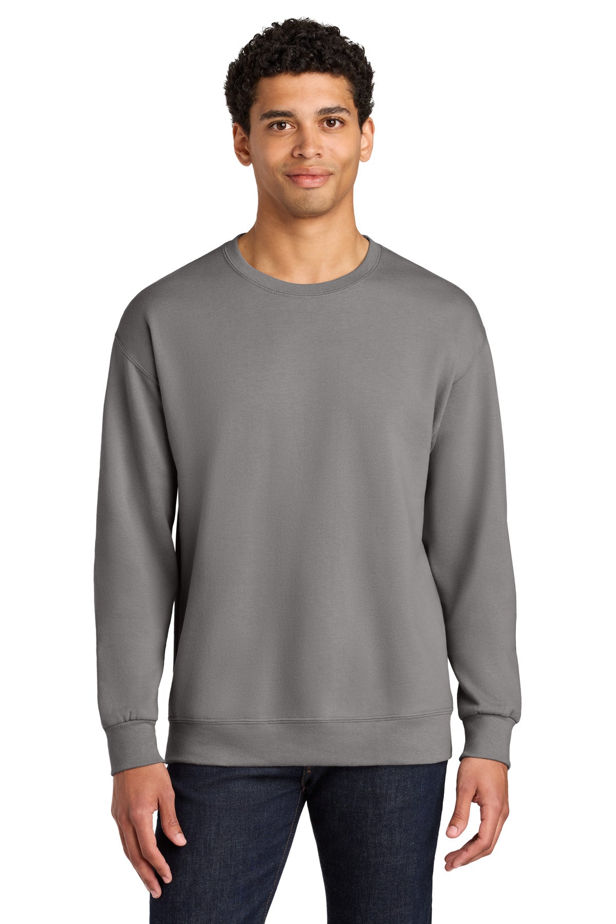 Jerzees Ultimate™ Unisex CVC Ring Spun Crewneck Sweatshirt IC48M