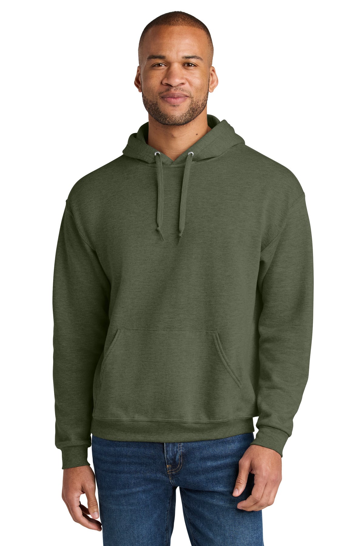 Jerzees Ultimate™ Unisex CVC Ring Spun Hooded Sweatshirt IC49M