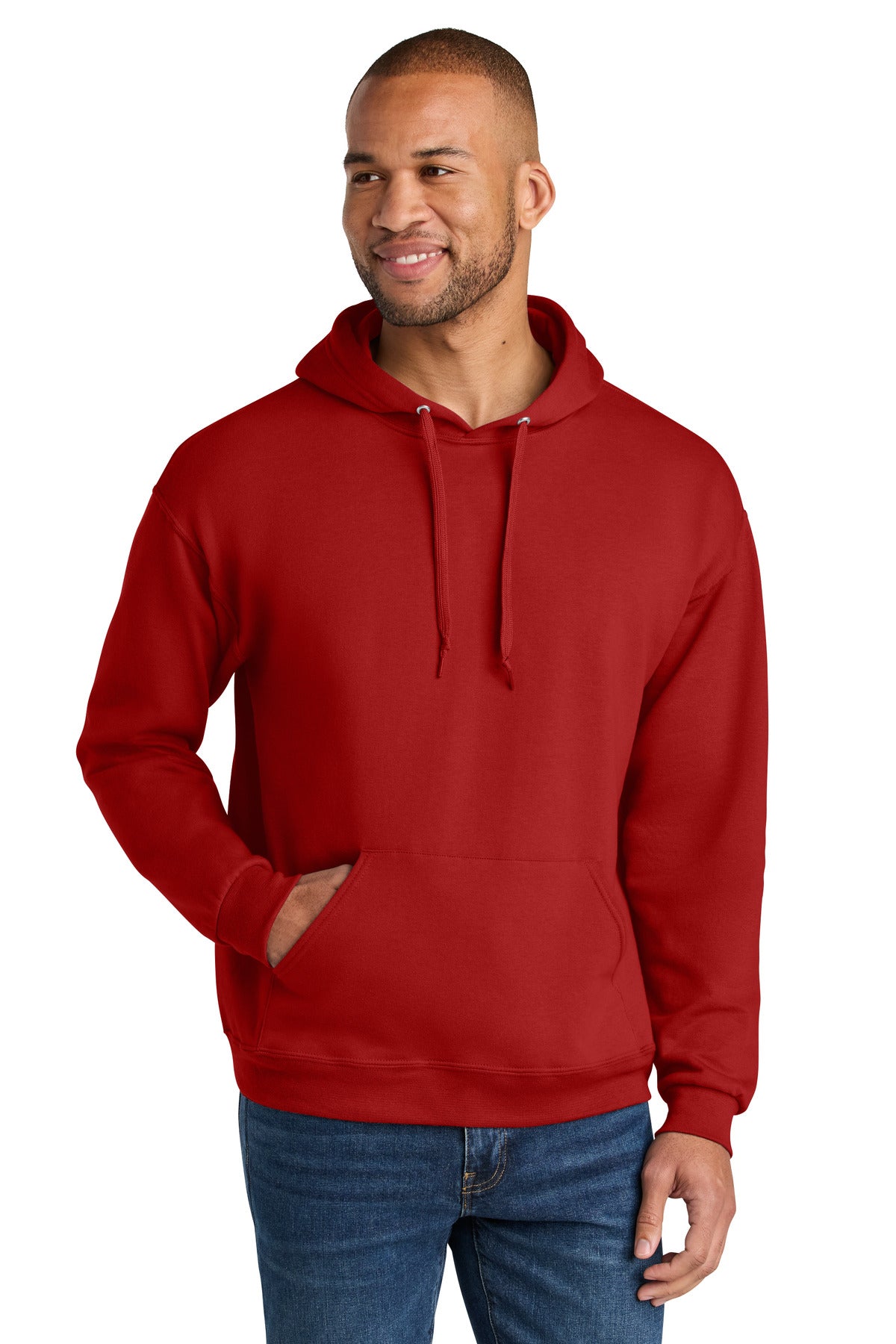 Jerzees Ultimate™ Unisex CVC Ring Spun Hooded Sweatshirt IC49M