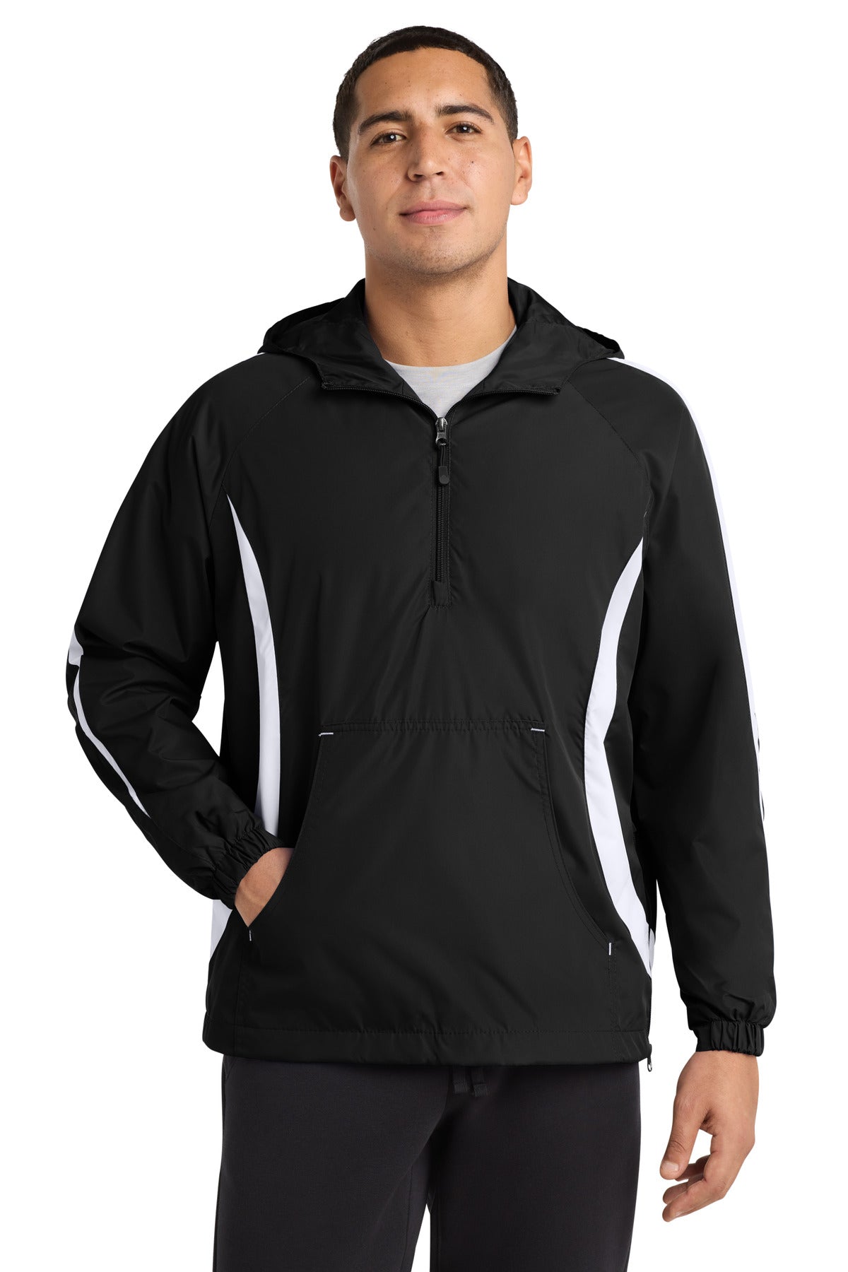 Sport-Tek® Colorblock Raglan Anorak. JST63