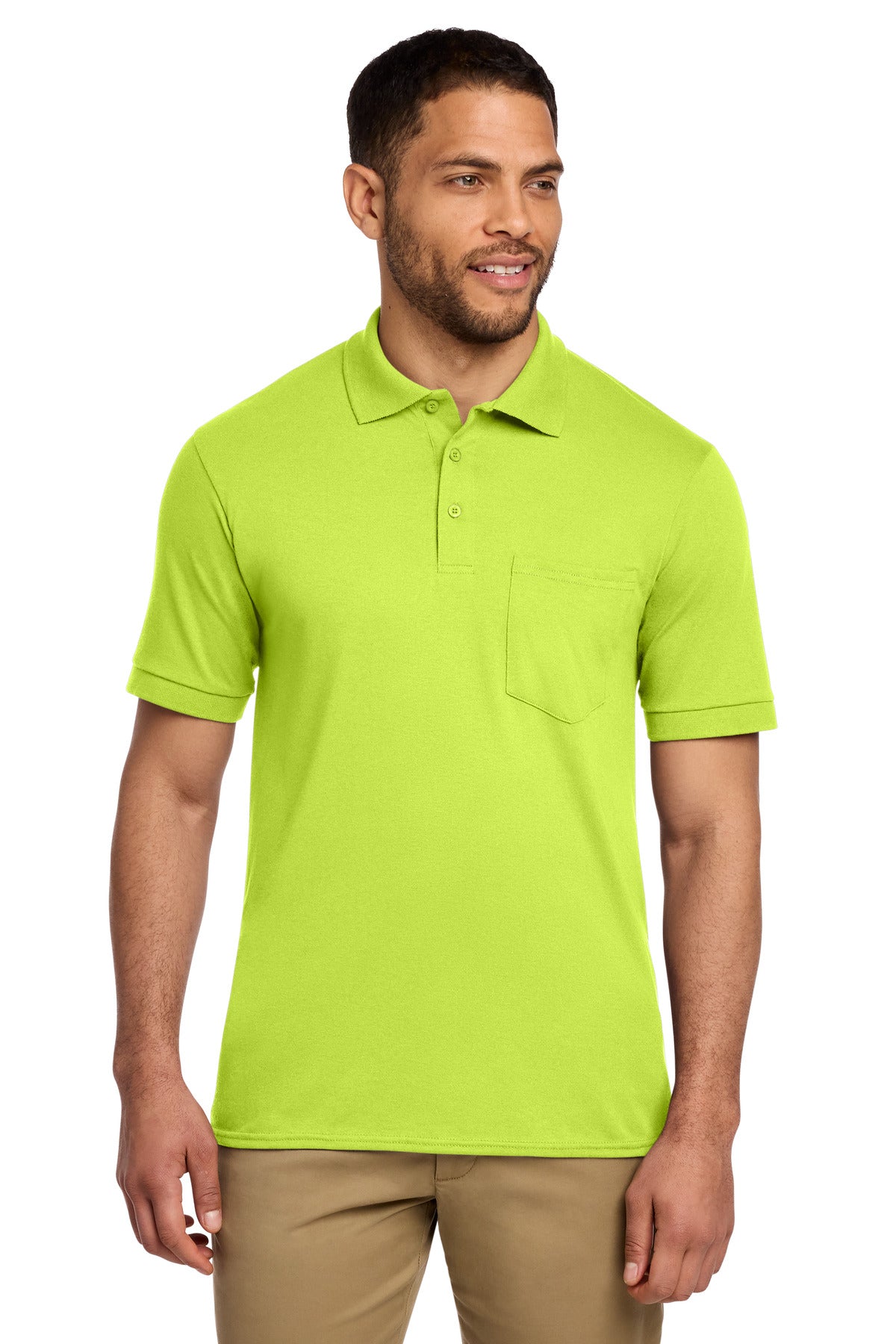 Port & Co™ Core Blend Jersey Knit Pocket Polo. KP55P