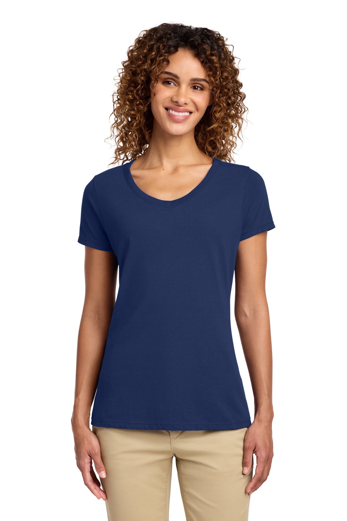 Port & Co™ Women's Fan Favorite V-Neck Tee. LPC450V