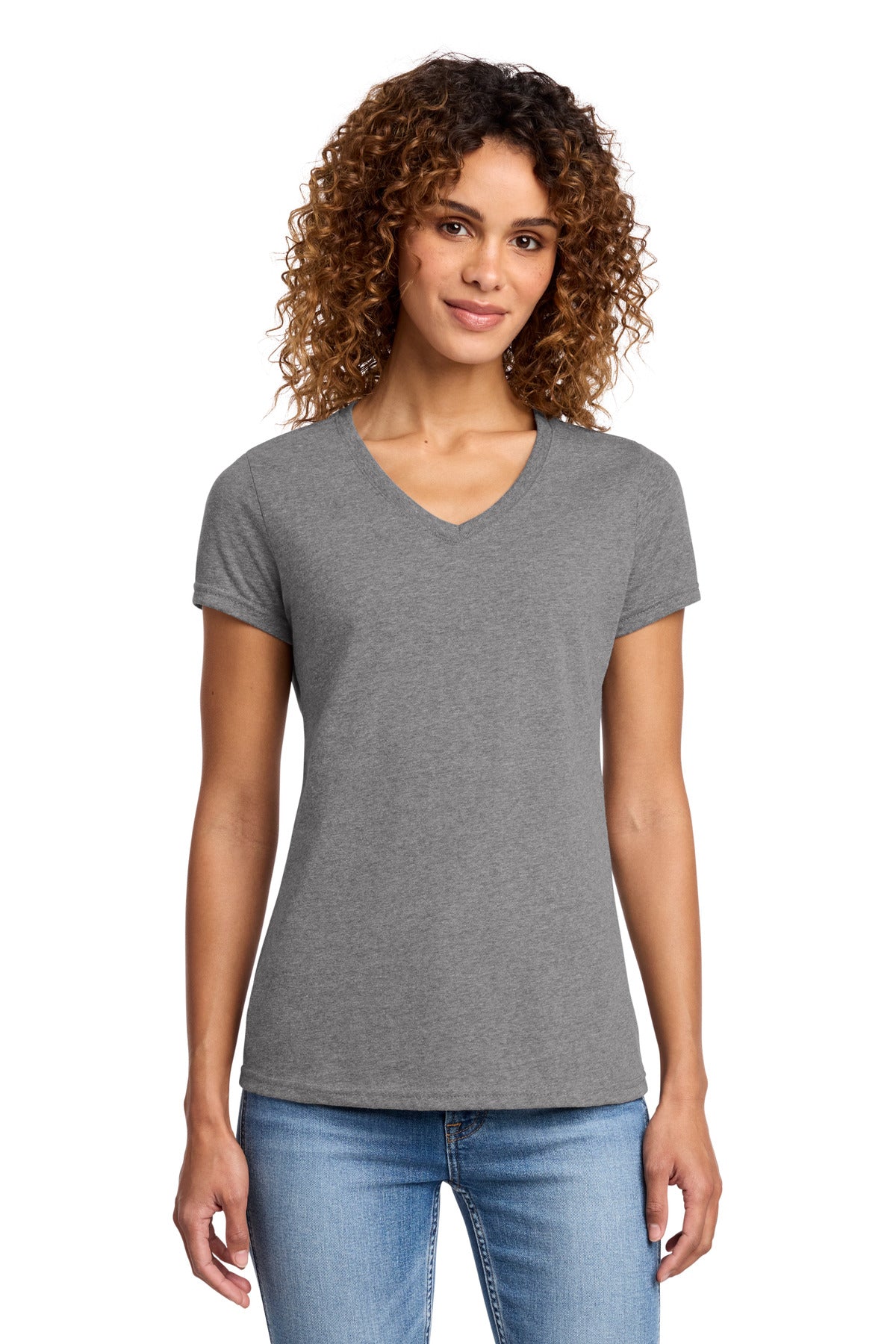 Port & Co™ Women's Fan Favorite™ Blend V-Neck Tee. LPC455V