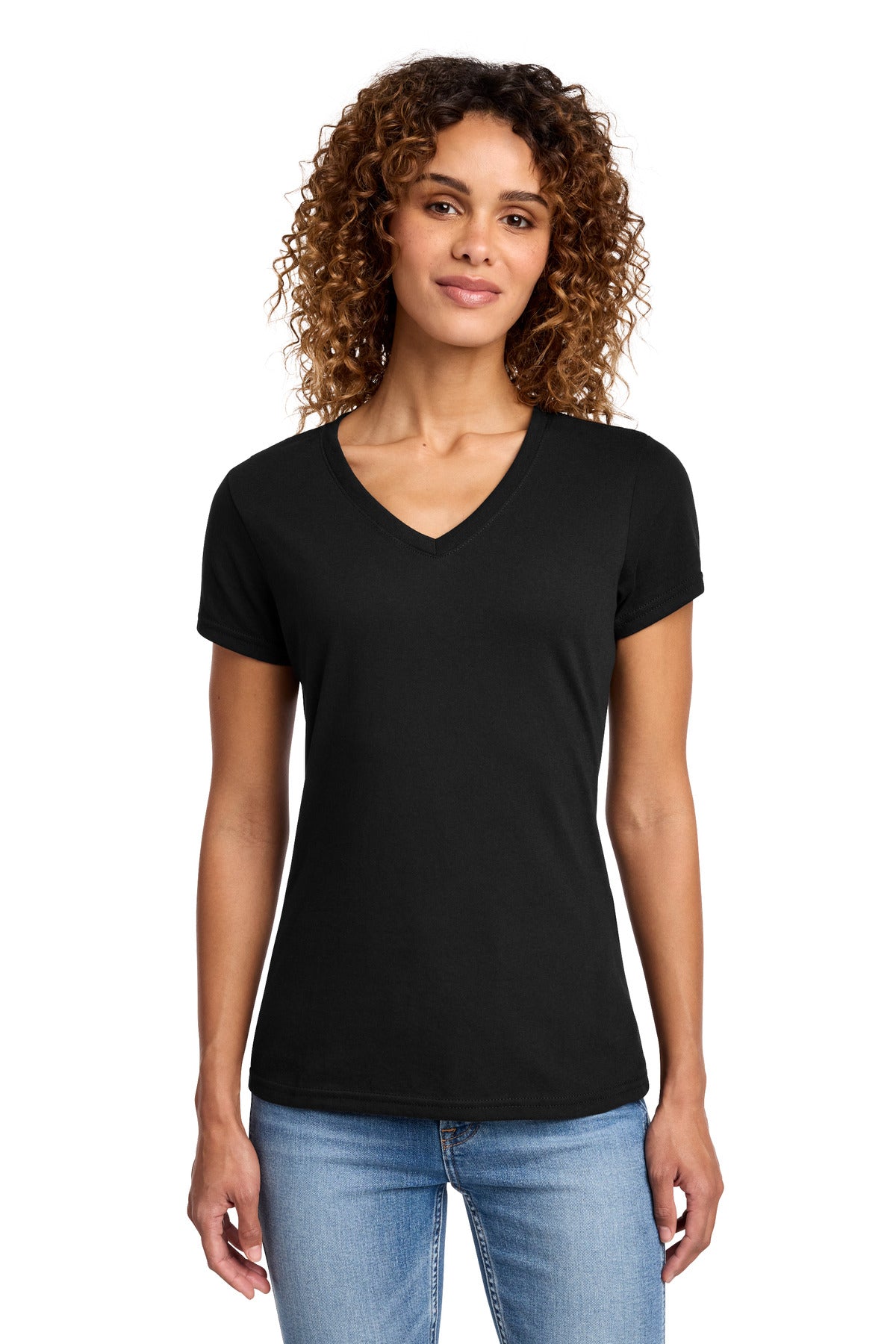 Port & Co™ Women's Fan Favorite™ Blend V-Neck Tee. LPC455V