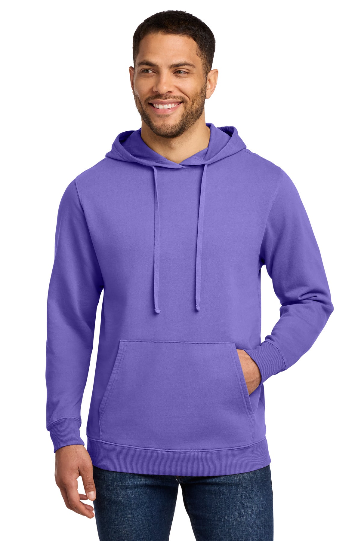 Port & Co™ Beach Wash® Garment-Dyed Pullover Hooded Sweatshirt. PC098H