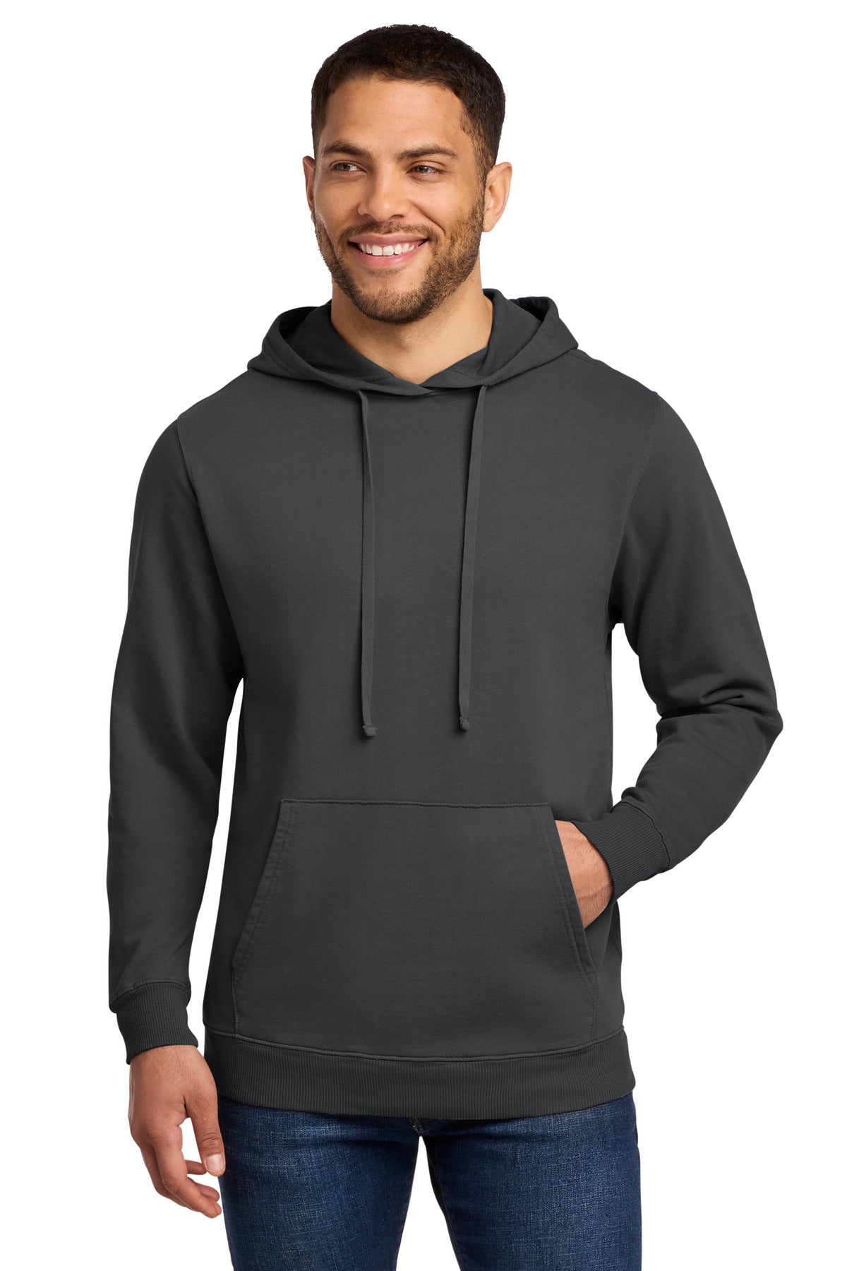 Port & Co™ Beach Wash® Garment-Dyed Pullover Hooded Sweatshirt. PC098H