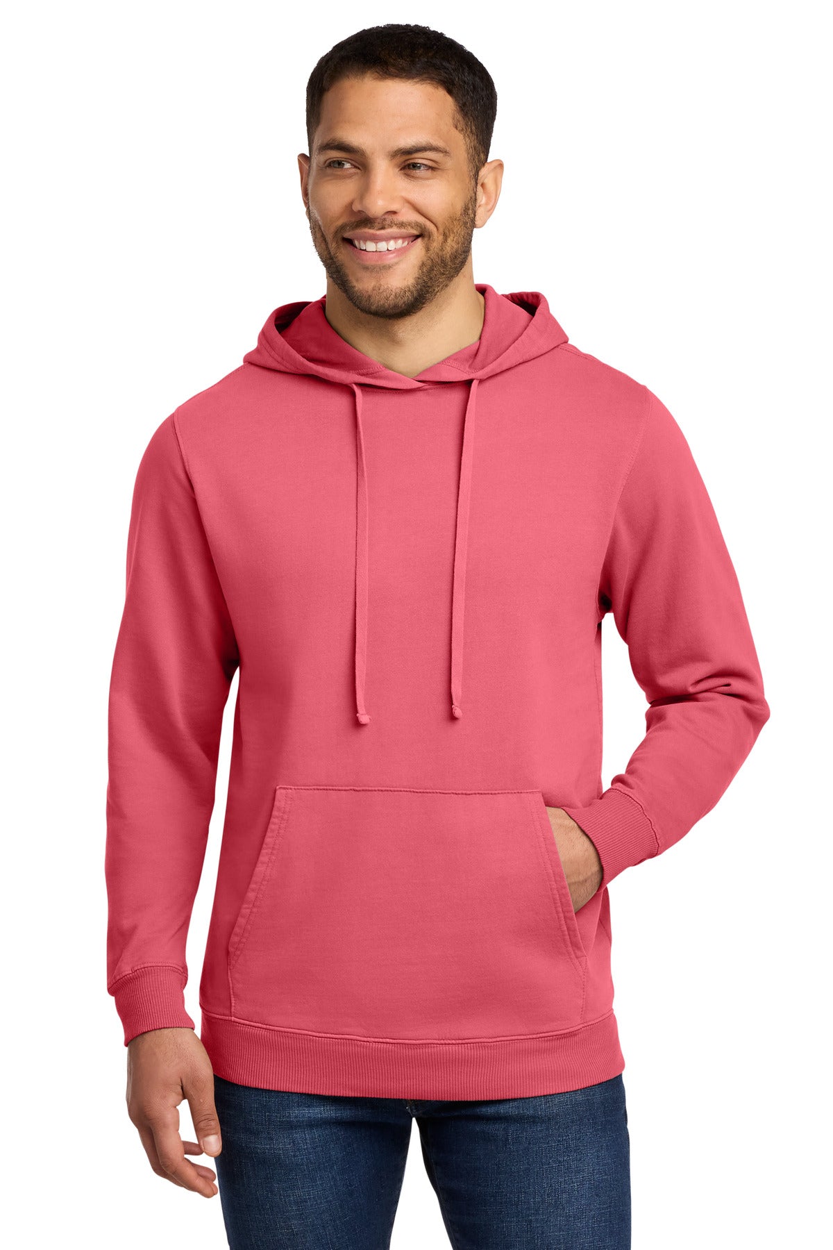 Port & Co™ Beach Wash® Garment-Dyed Pullover Hooded Sweatshirt. PC098H