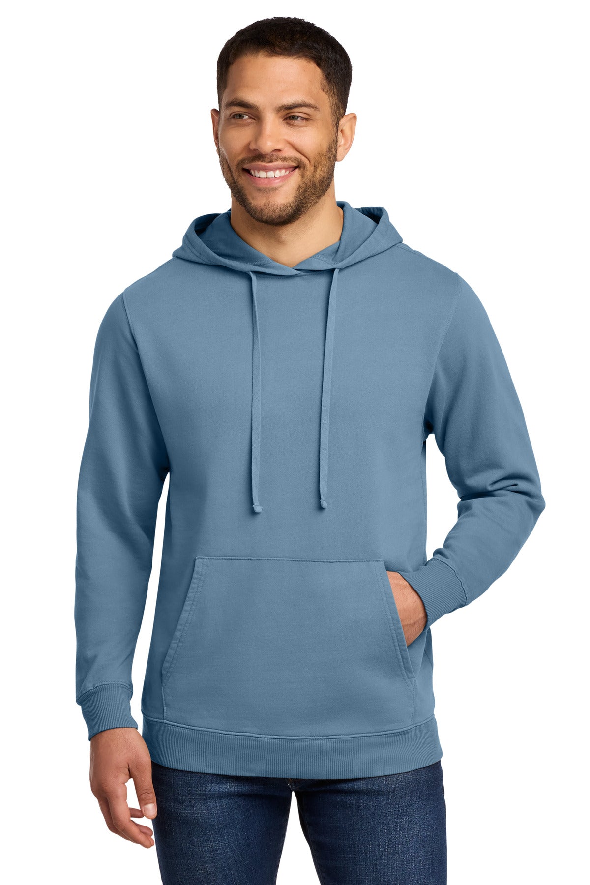 Port & Co™ Beach Wash® Garment-Dyed Pullover Hooded Sweatshirt. PC098H