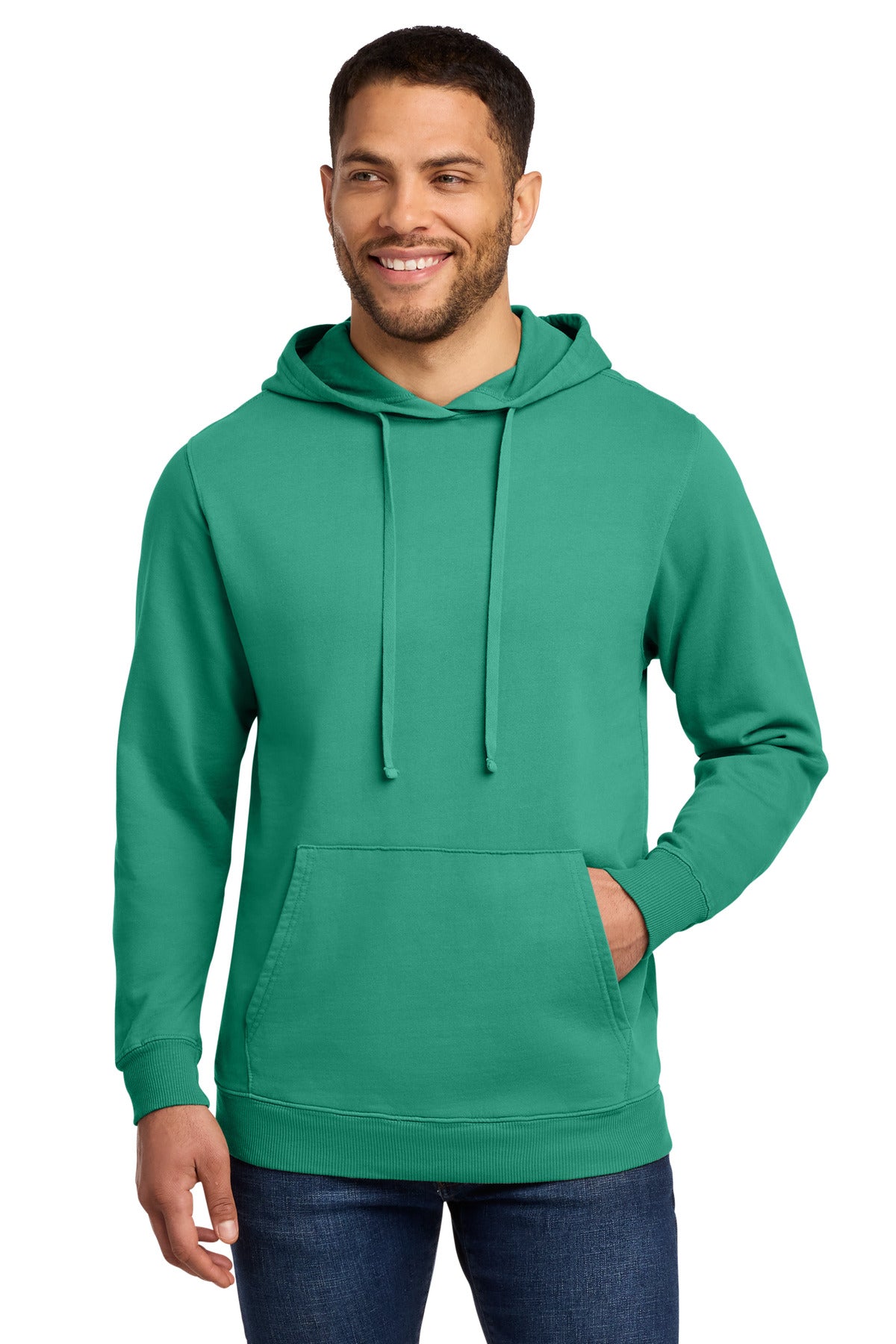 Port & Co™ Beach Wash® Garment-Dyed Pullover Hooded Sweatshirt. PC098H