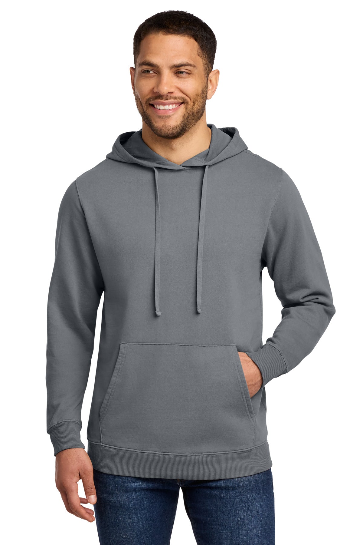 Port & Co™ Beach Wash® Garment-Dyed Pullover Hooded Sweatshirt. PC098H