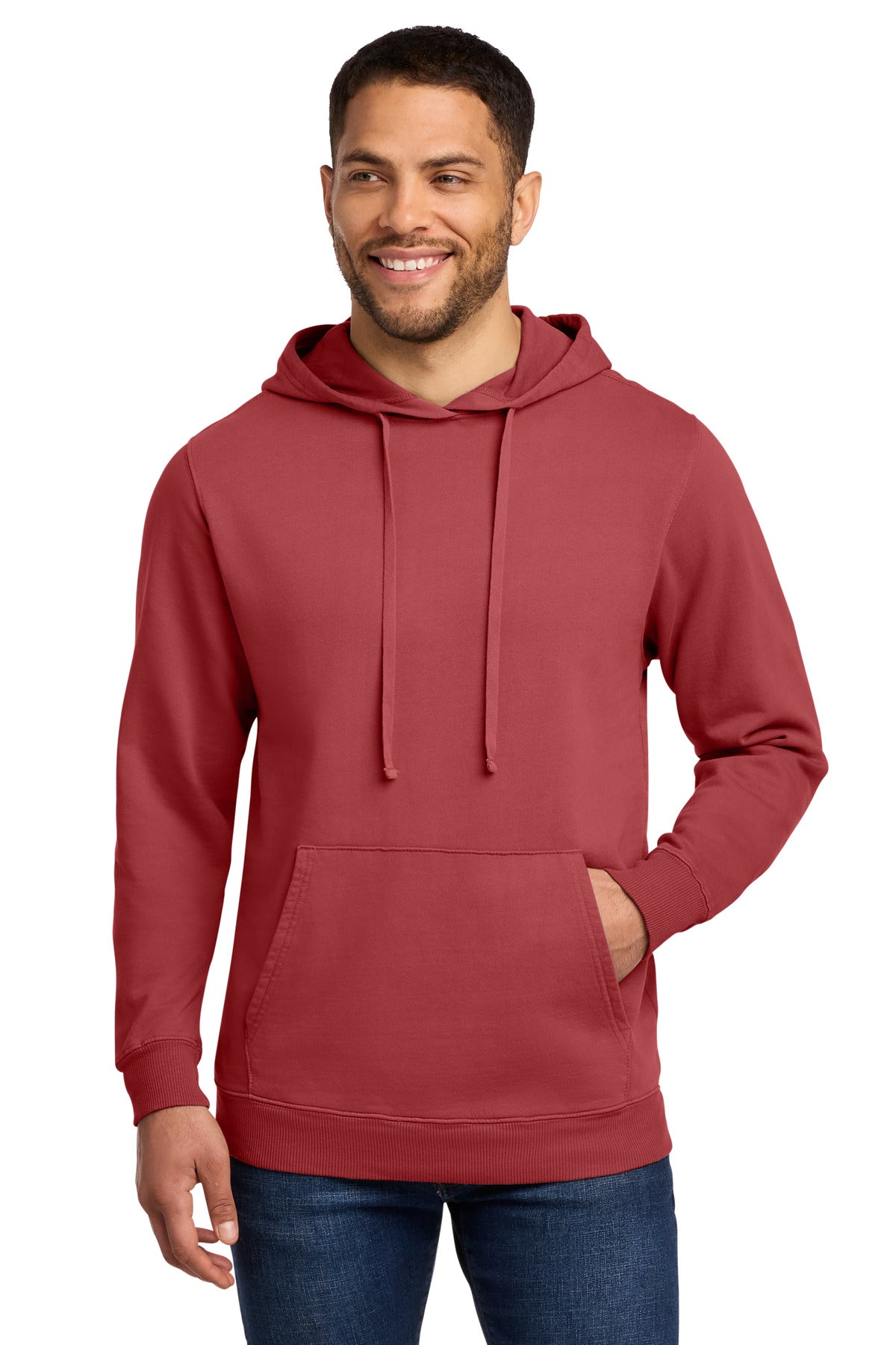 Port & Co™ Beach Wash® Garment-Dyed Pullover Hooded Sweatshirt. PC098H