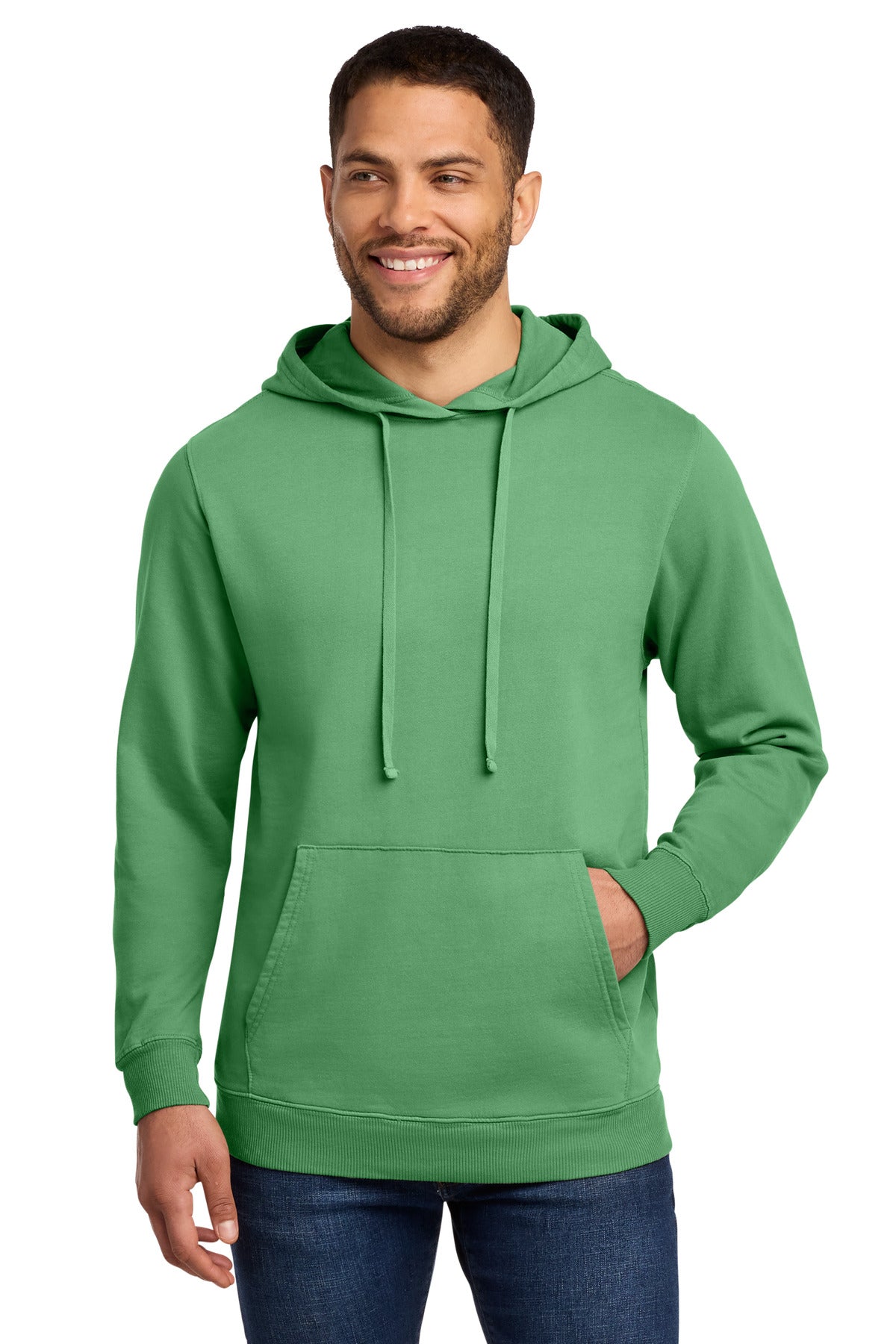 Port & Co™ Beach Wash® Garment-Dyed Pullover Hooded Sweatshirt. PC098H