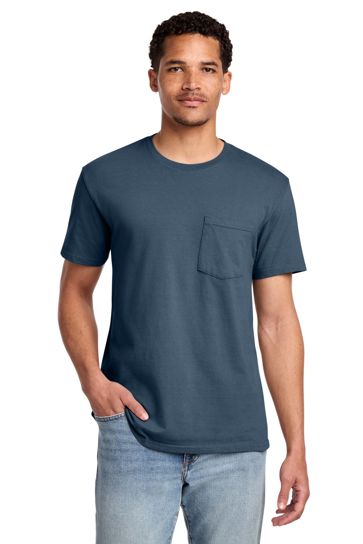 Port & Co™ Beach Wash® Garment-Dyed Pocket Tee.  PC099P