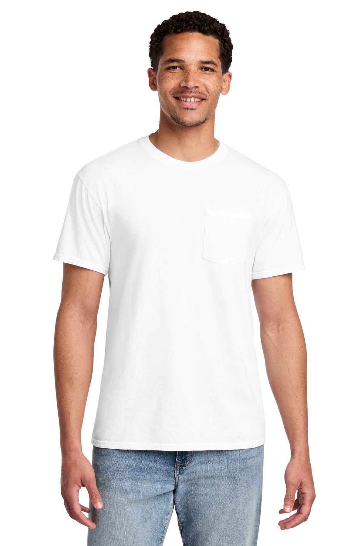 Port & Co™ Beach Wash® Garment-Dyed Pocket Tee.  PC099P