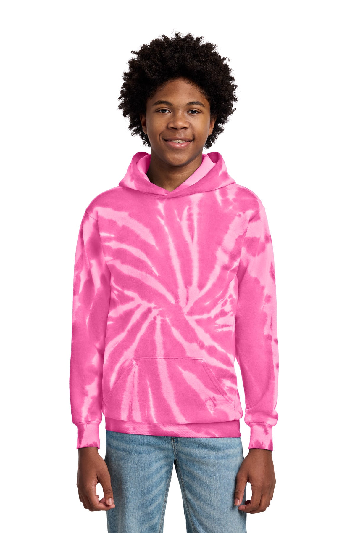 Port & Co™ Youth Tie-Dye Pullover Hooded Sweatshirt. PC146Y