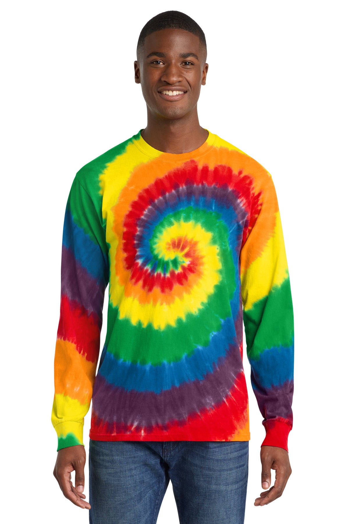 Port & Co™ Tie-Dye Long Sleeve Tee.  PC147LS