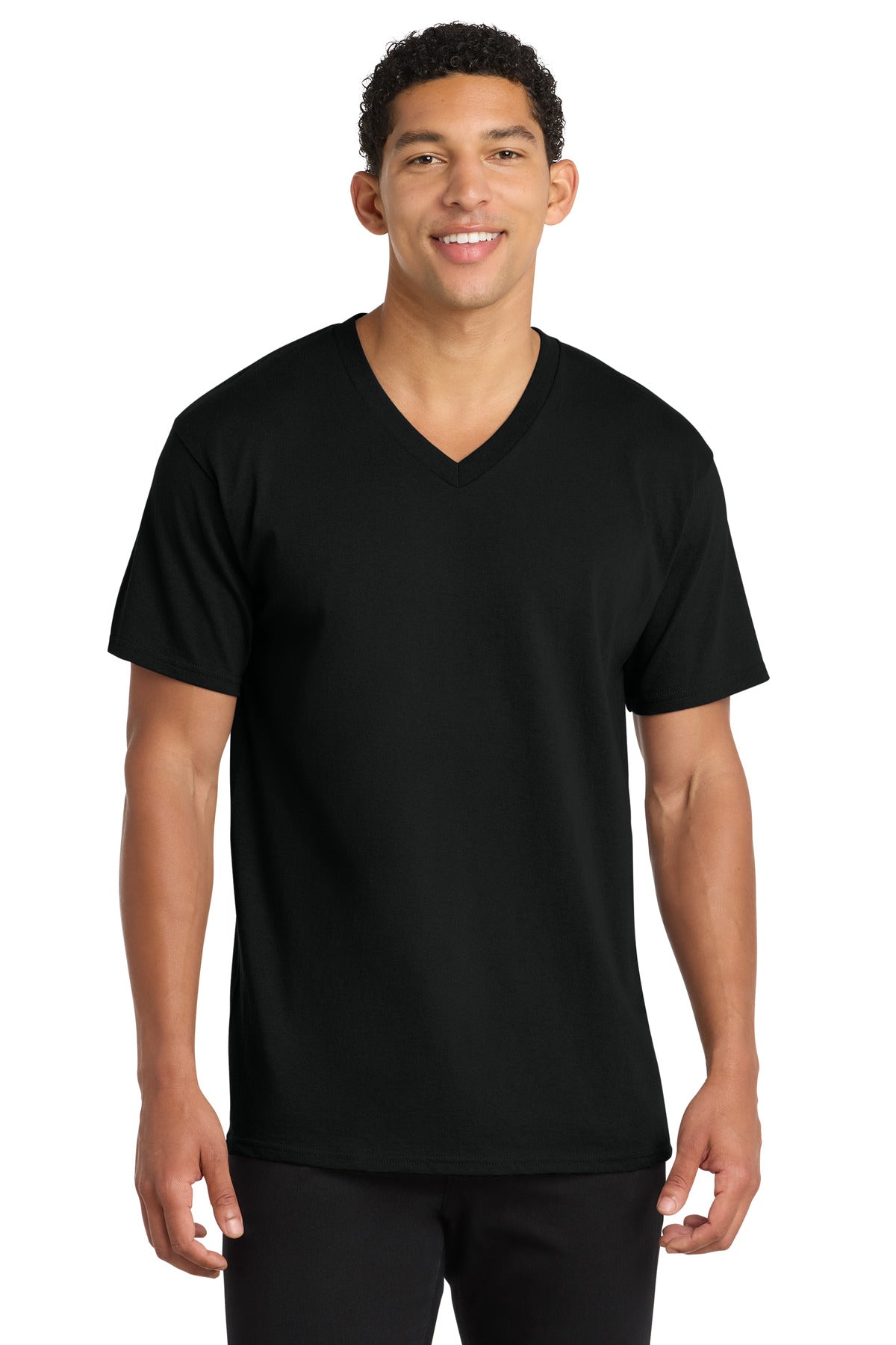 Port & Co™ Core Cotton V-Neck Tee. PC54V