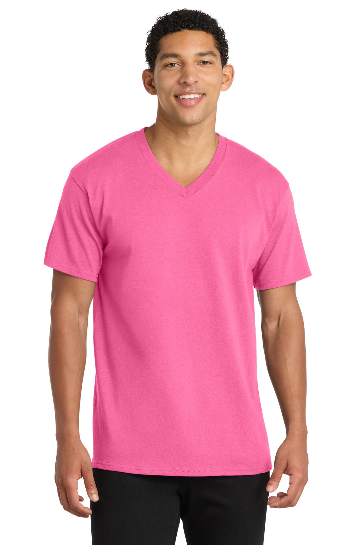 Port & Co™ Core Cotton V-Neck Tee. PC54V