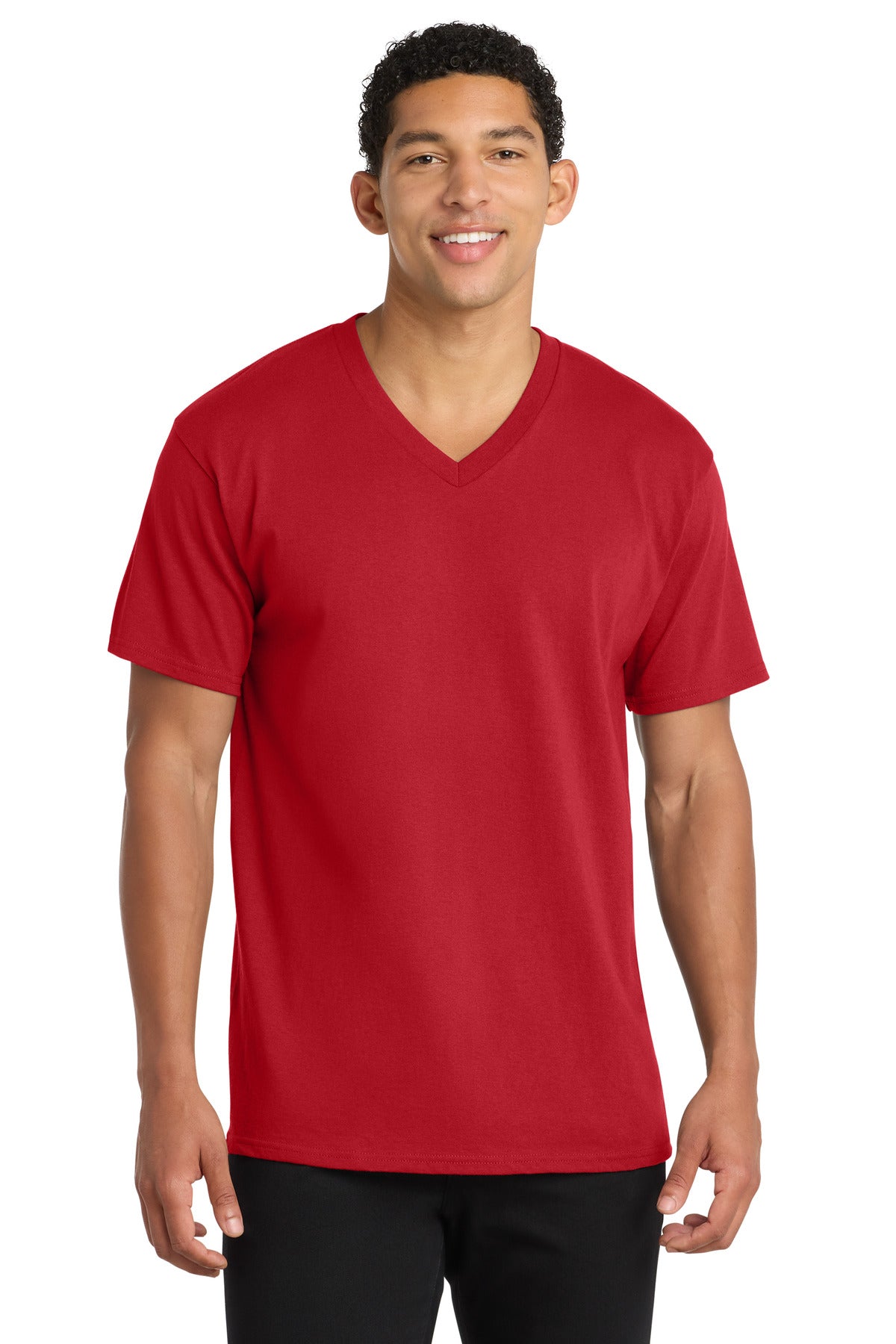 Port & Co™ Core Cotton V-Neck Tee. PC54V