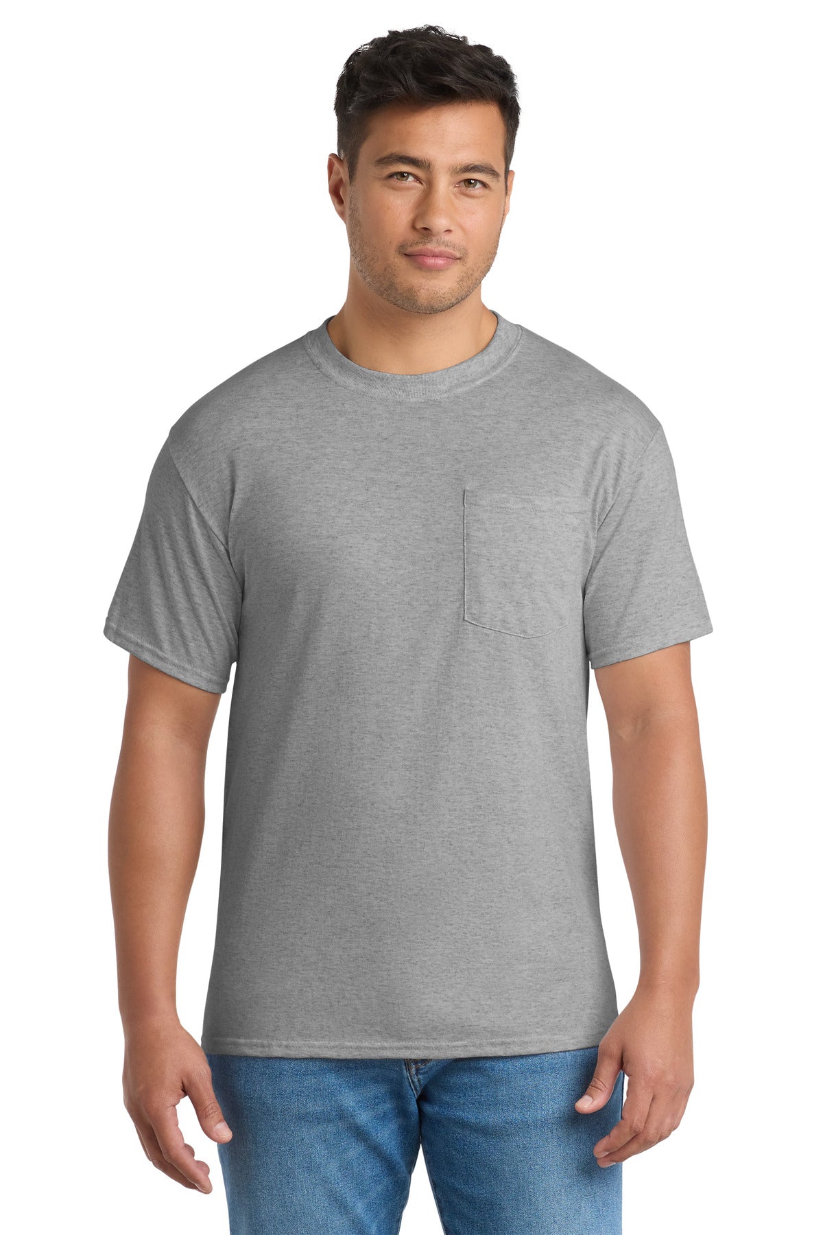 Port & Co™ Core Blend Pocket Tee. PC55P