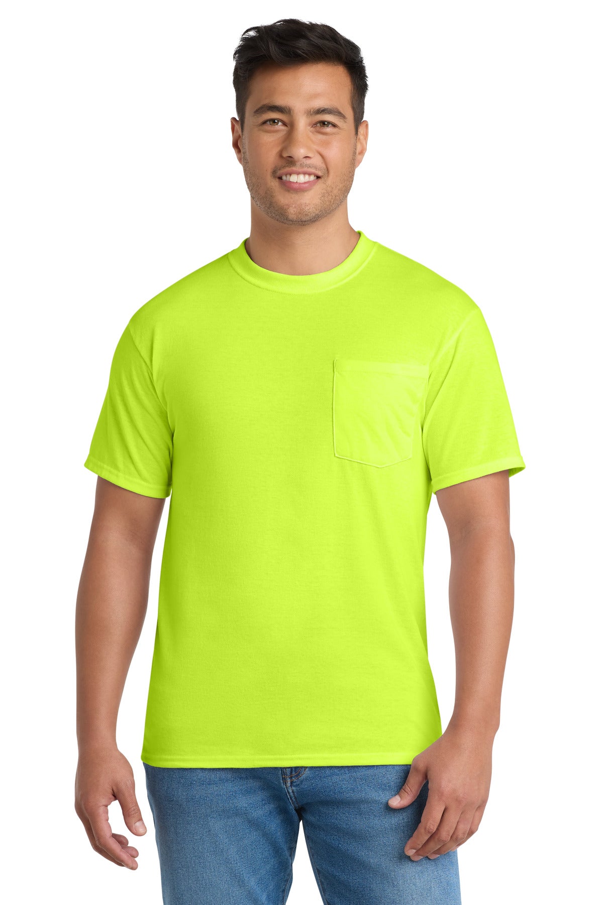 Port & Co™ Core Blend Pocket Tee. PC55P