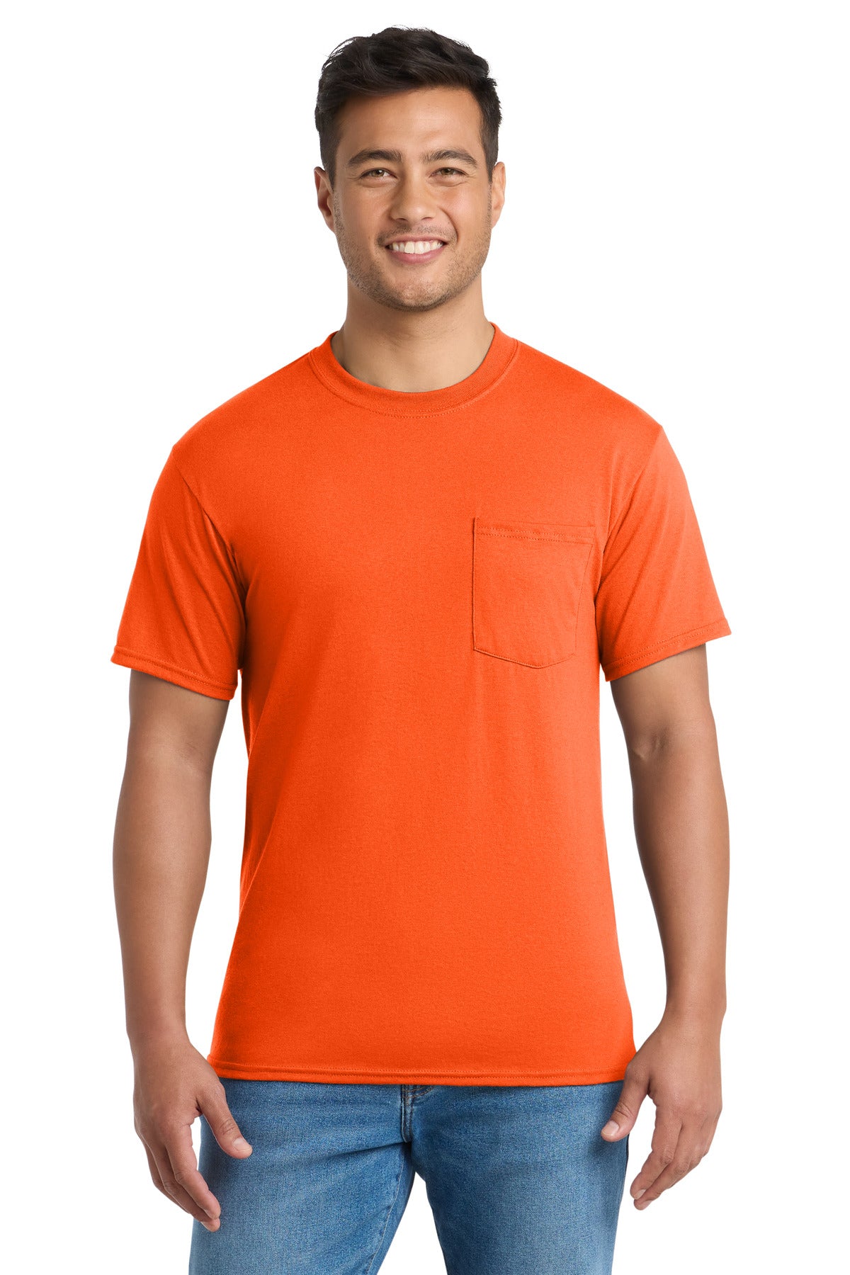 Port & Co™ Core Blend Pocket Tee. PC55P