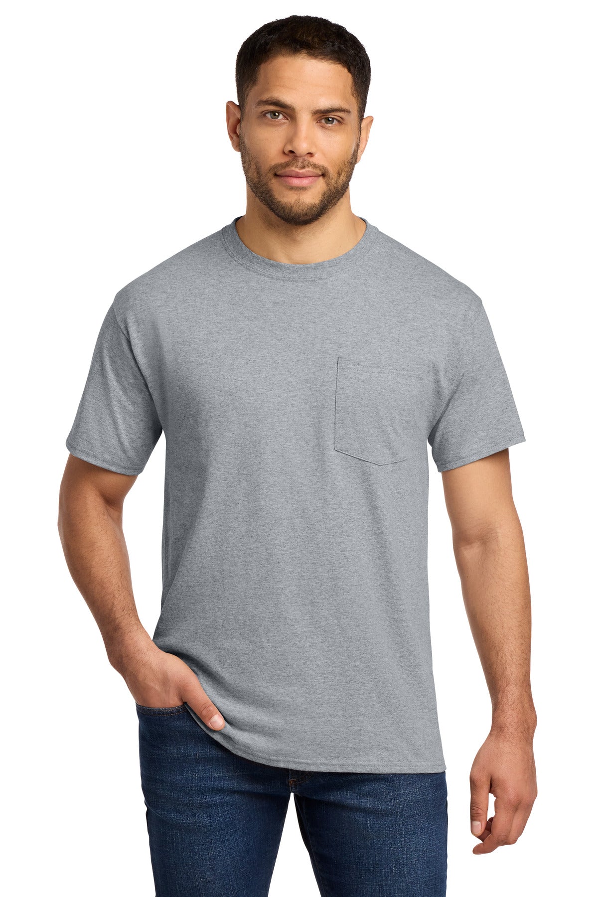 Port & Co™ Tall Essential Pocket Tee. PC61PT