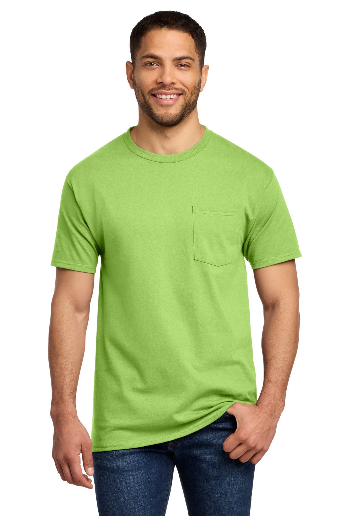 Port & Co™ Tall Essential Pocket Tee. PC61PT