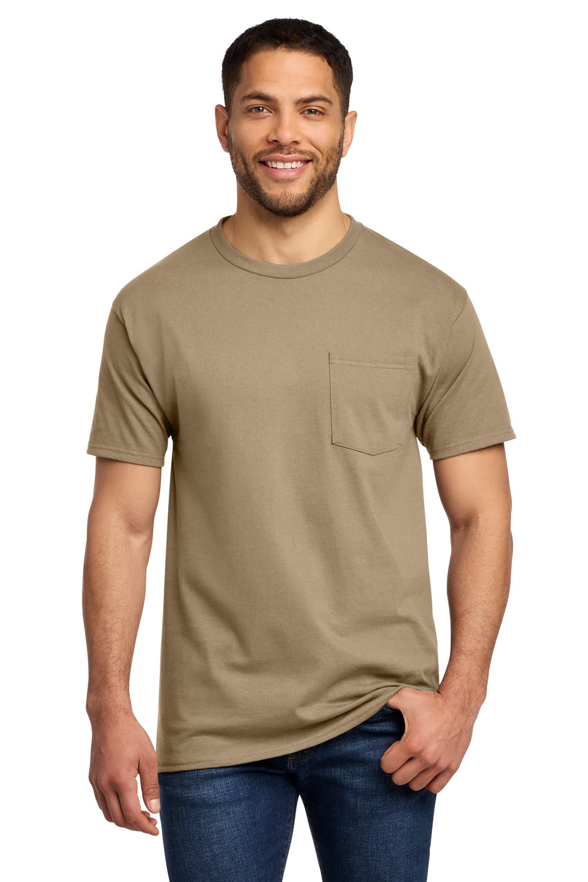 Port & Co™ Tall Essential Pocket Tee. PC61PT