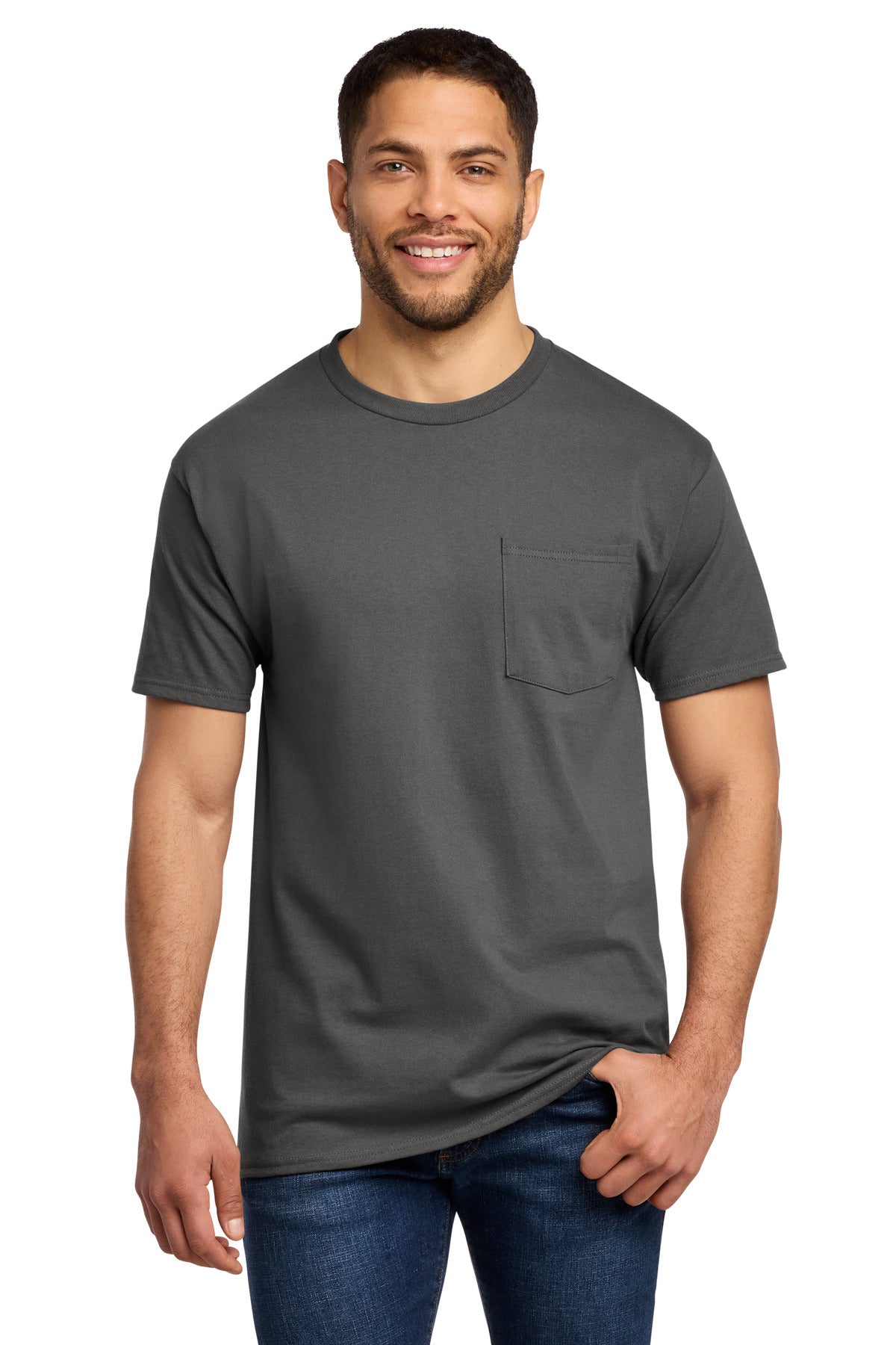 Port & Co™ Essential Pocket Tee. PC61P