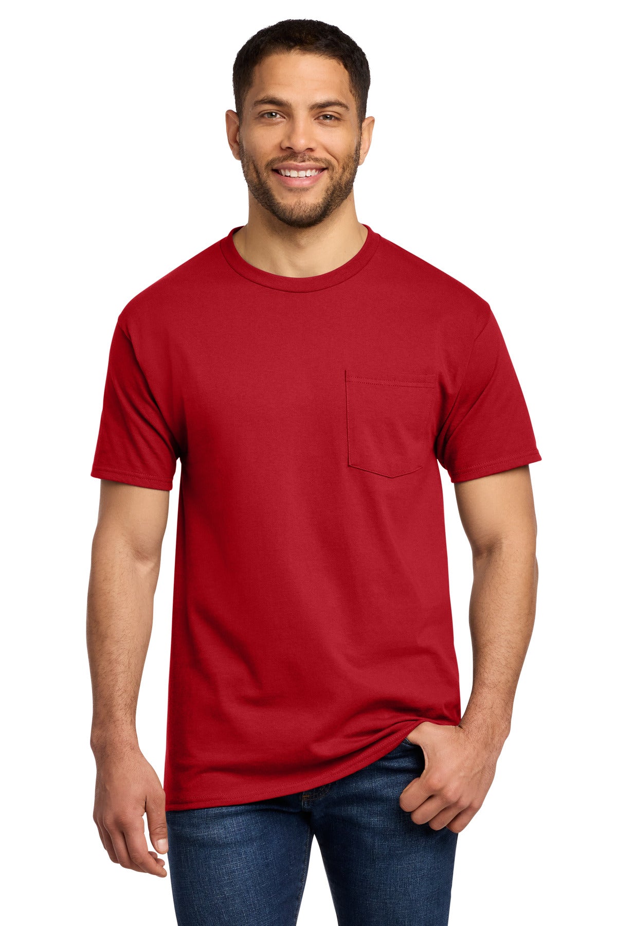 Port & Co™ Essential Pocket Tee. PC61P