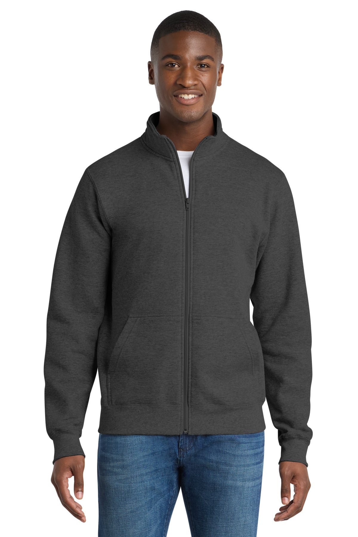 Port & Co™ Core Fleece Cadet Full-Zip Sweatshirt PC78FZ