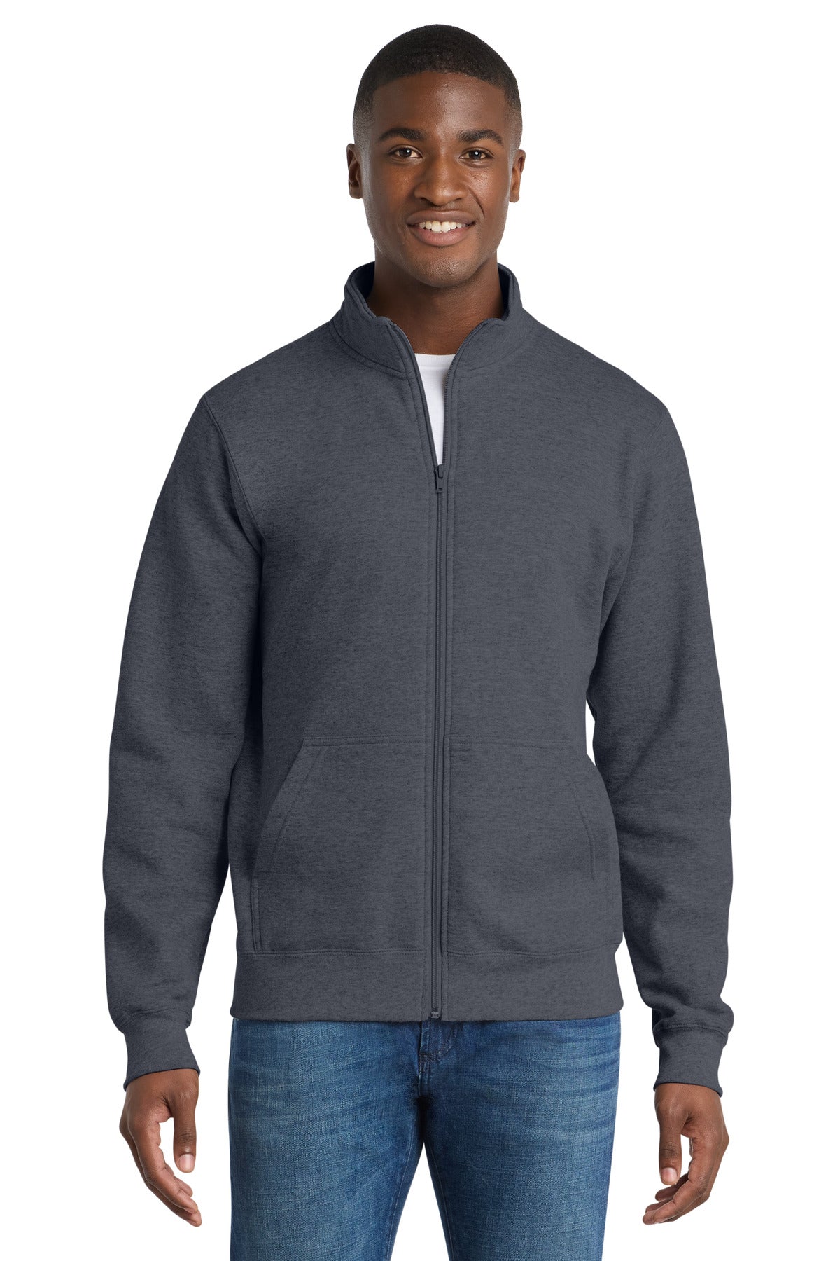 Port & Co™ Core Fleece Cadet Full-Zip Sweatshirt PC78FZ