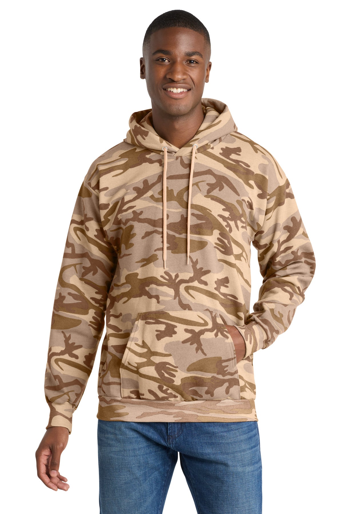 Port & Co™ Core Fleece Camo Pullover Hooded Sweatshirt. PC78HC