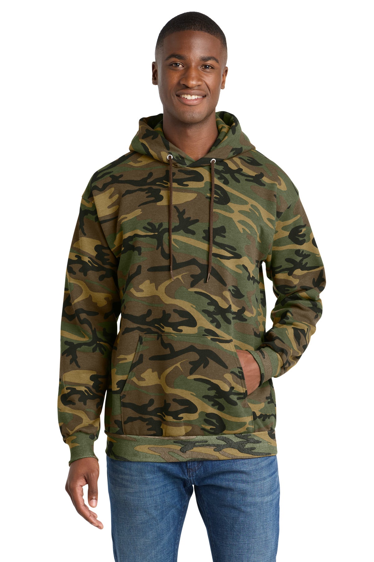 Port & Co™ Core Fleece Camo Pullover Hooded Sweatshirt. PC78HC