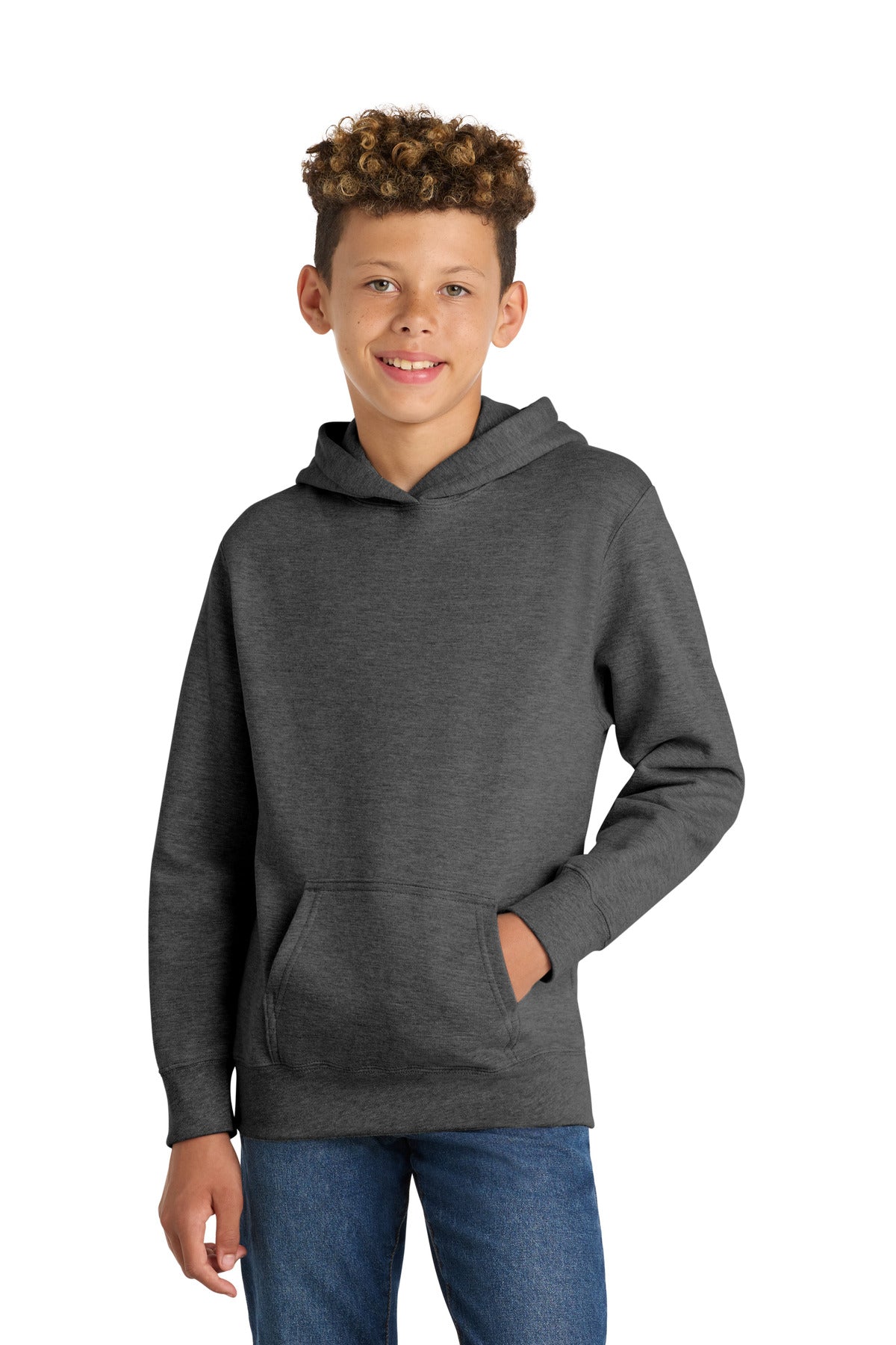 Port & Co™ Youth Fan Favorite Fleece Pullover Hooded Sweatshirt. PC850YH