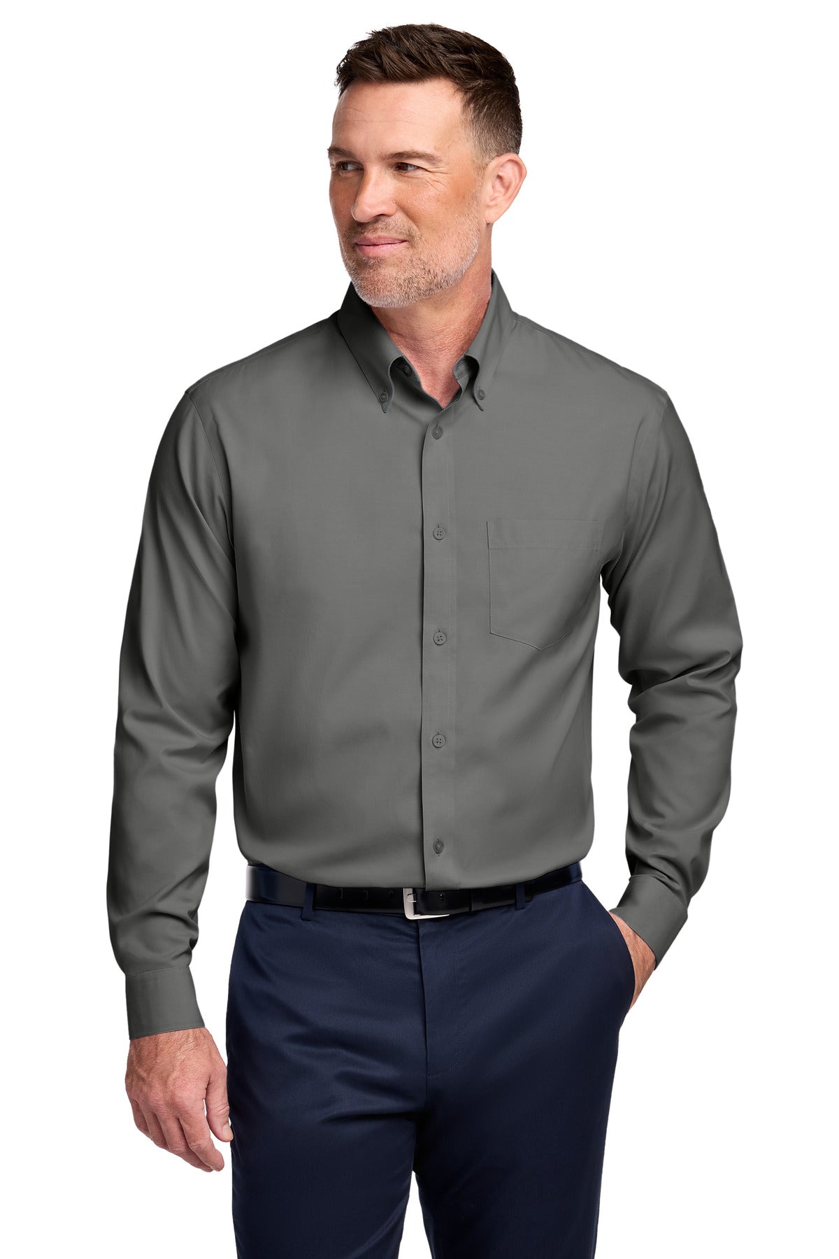 Brooks Brothers® Tall Wrinkle-Free Stretch Pinpoint Shirt TBB18000