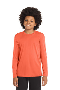 Sport-Tek® Youth Long Sleeve PosiCharge® Competitor™ Tee. YST350LS